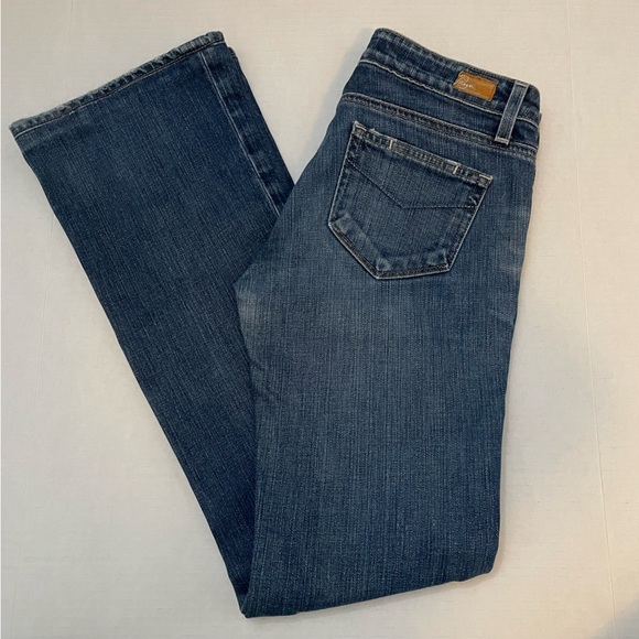 Paige Premium Denim Blue Jeans Hollywood Hills Classic Mid Low Rise Boot Cut - Picture 11 of 15
